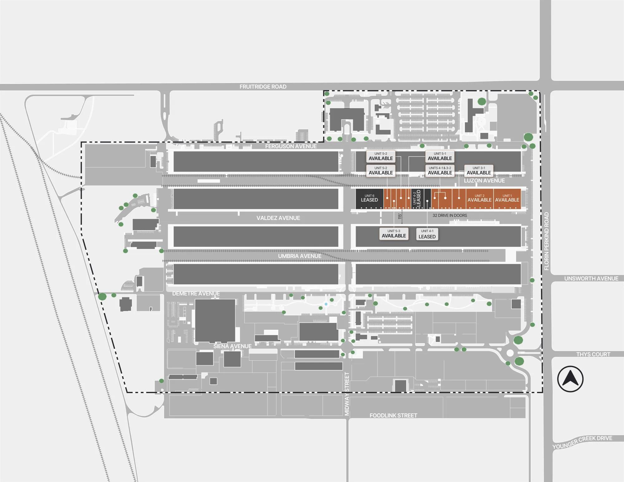 Details of 8310-8342 Luzon Avenue/8301-8351 Valdez Avenue, Sacramento, CA 95828 - Industrial Property For Lease