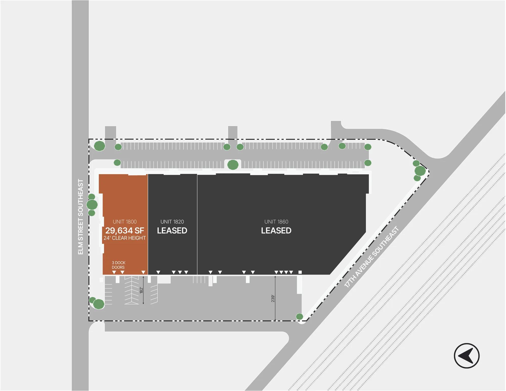 Details of 1800-1860 Elm St SE, Minneapolis, MN 55414 - Industrial Property For Lease