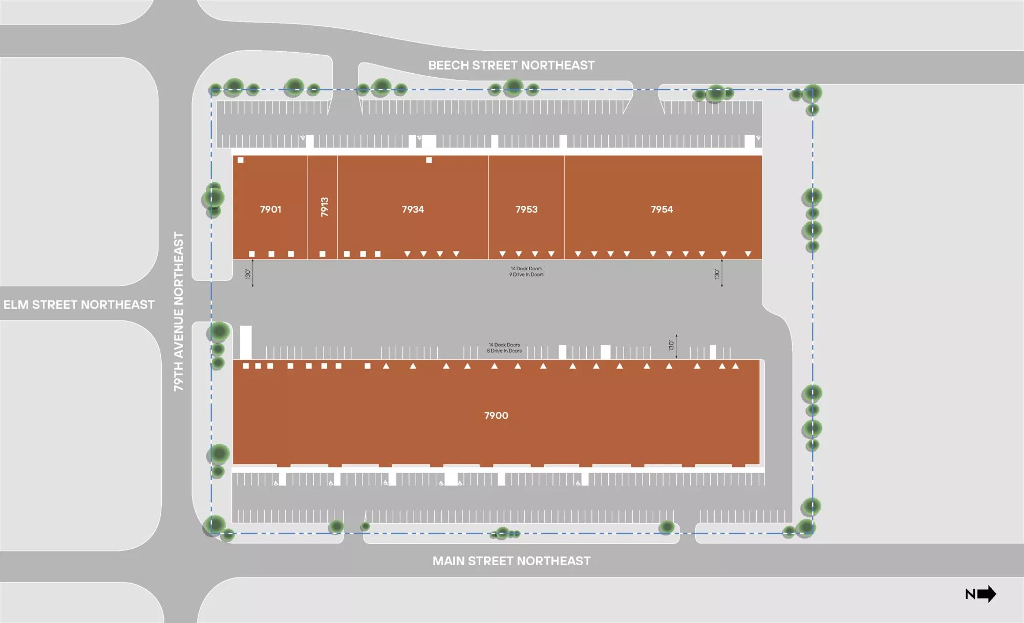 Details of 7900 Main / 7901 Beech, Minneapolis, MN 55432 - Industrial Property For Lease