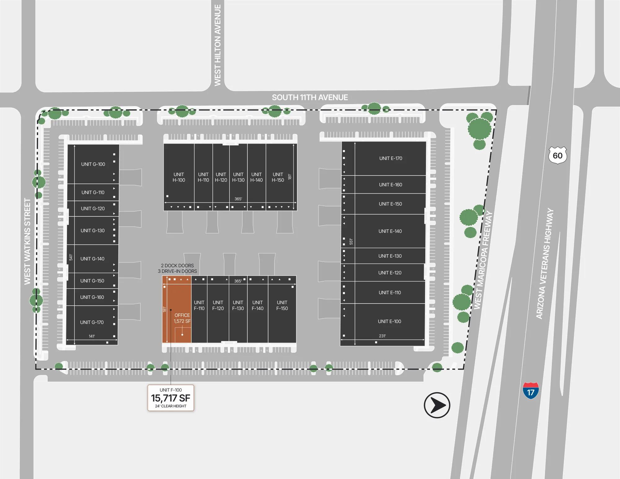 Details of 2115 South 11th Avenue, 2125 South 11th Avenue, 2135 South 11th Avenue, 2145 South 11th Avenue, Phoenix, AZ 85007 - Industrial Property For Lease