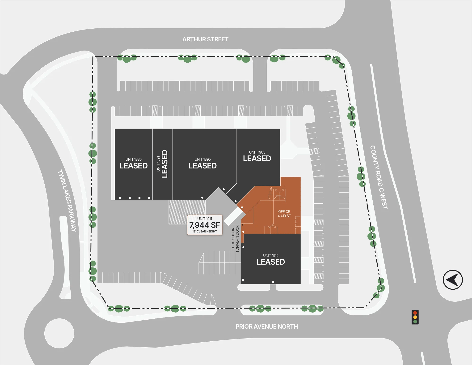 Details of 1885-1915 County Road C W, Roseville, MN 55113 - Industrial Property For Lease