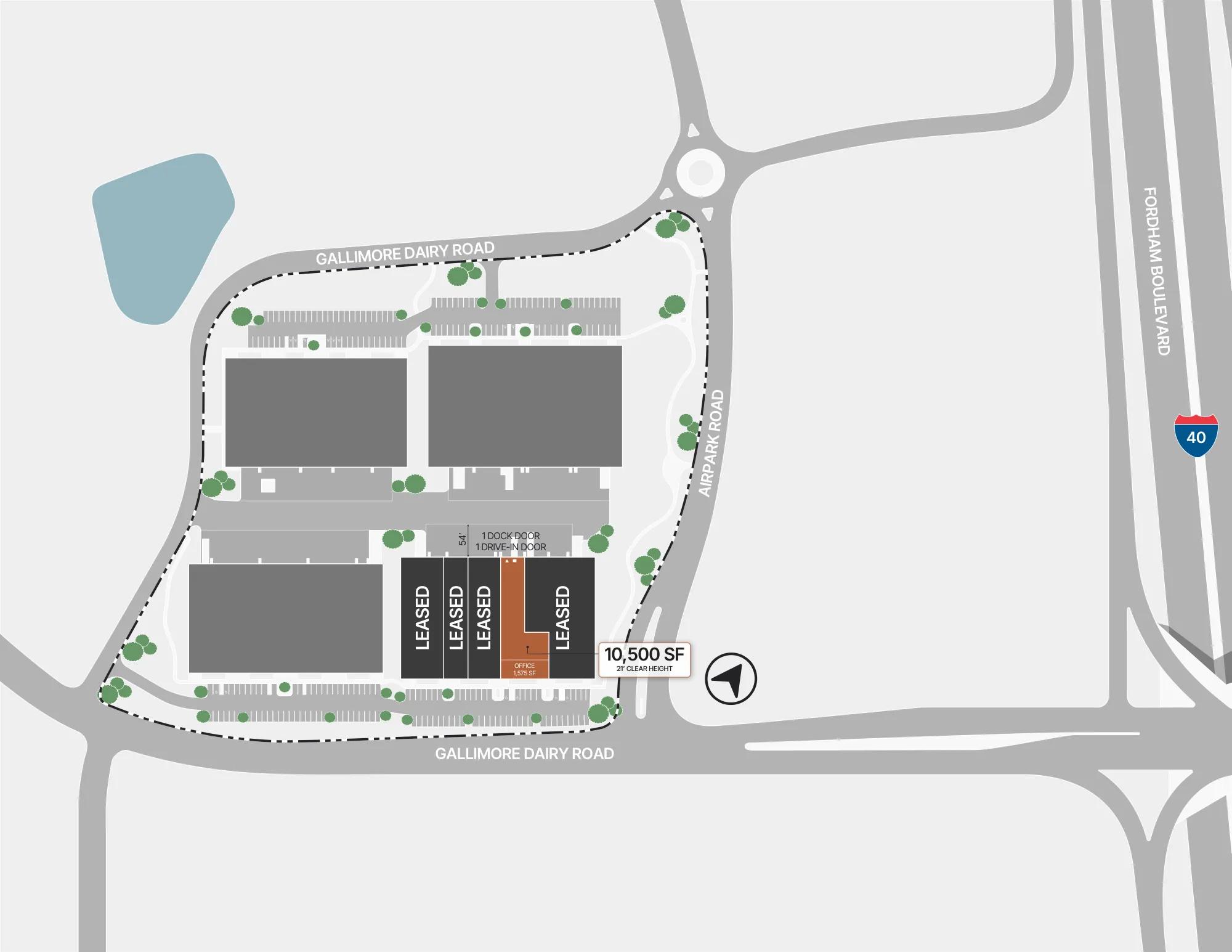 Details of 410 Gallimore Dairy Road, Greensboro, NC 27409 - Industrial Property For Lease